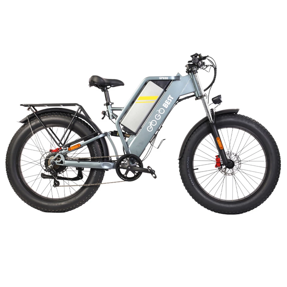 GOGOBEST GF650 Electric Bicycle 26*4.0 Inch Fat Tires 1000W Motor 45Km/h Top Speed 48V 20Ah Battery 90-100KM Max Range Dual Hydraulic Disc Brakes Shimano 7-Speed Transmission - Image 6