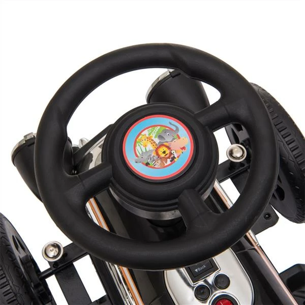 Kids Electric Ride On Car With Music Player LED Lights 6V - Black - Image 5