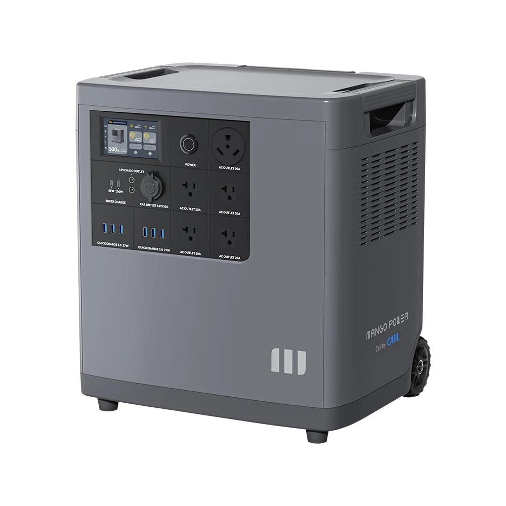 Mango Power E Home Backup and Portable Power Station, 3.5kWh LiFePo4 Battery, Max 3000W Output Power, Expand up to 3.5-14kWh Large Capacity, 16 Output Ports, Charging 80% in 1 Hour, App Control, for Home Backup, Emergency, RV, Off-Grid - US Plug - Image 4